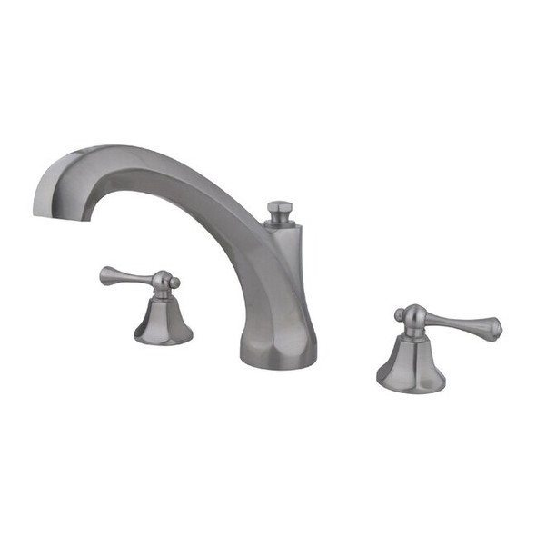 Kingston Brass Roman Tub Faucet, Brushed Nickel, Deck Mount KS4328BL