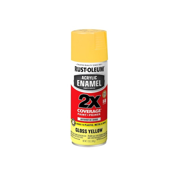 Rust-Oleum Acrylic Enamel,Gloss Yellow,6/Pack 316890 Pack of 6