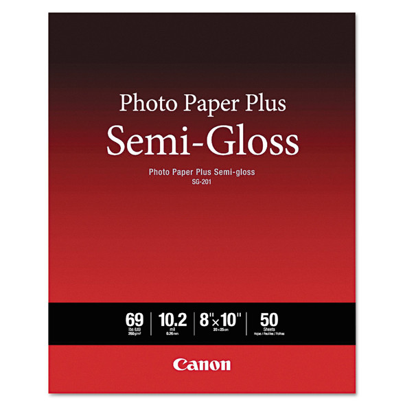 Photo Paper Plus Semi-Gloss, 10.2 mil, 8 x 10, Semi-Gloss White, 50PK