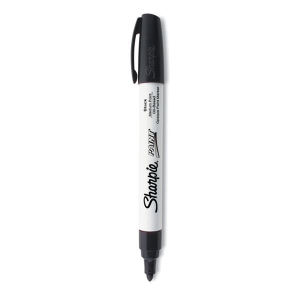 Sharpie Marker, SharpiePoint, Med, Black 34901 Pack of 3