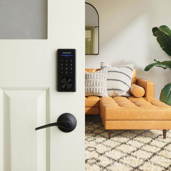 Philips Bluetooth Touchscreen Electronic Deadbolt, Matte Black DDL240X-15HB-MB 206668