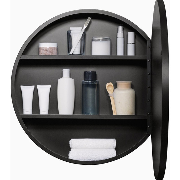 Zenna Home 23x23 Blk Med Cabinet EZCST24 298549