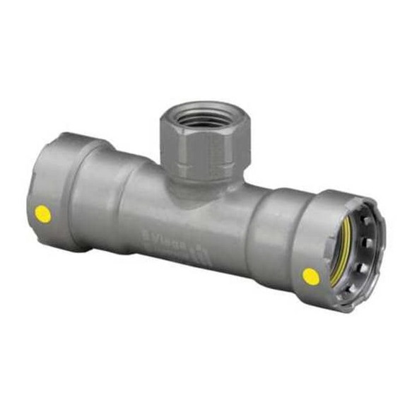 Viega Viega MegaPressG tee, 1" x 1" x 1/2" 25411