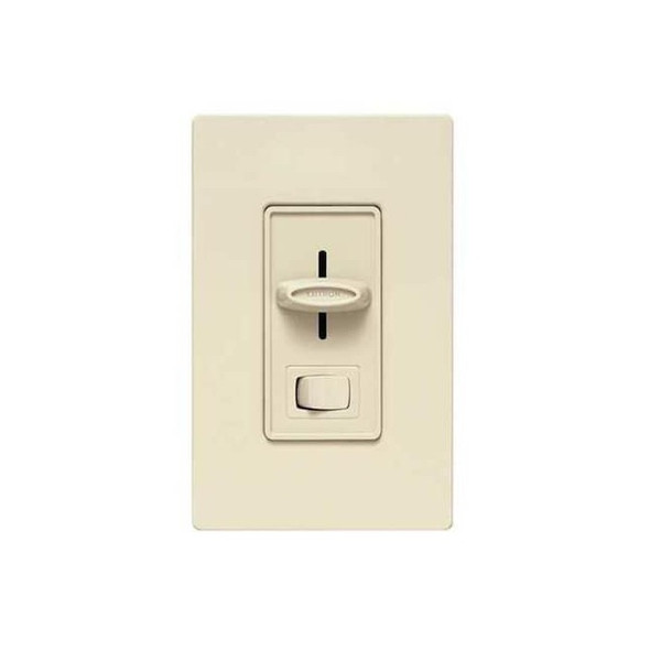 Lutron Lighting Dimmer, Slide, Decora, 300W, Almnd CTELV-303P-AL