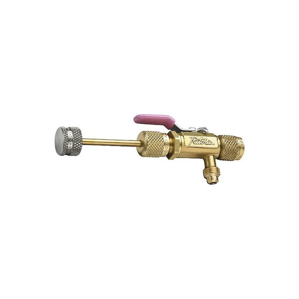 Yellow Jacket Valve Core Remover, 10 in L, Brass 18992