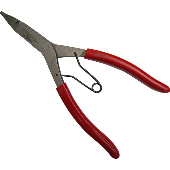 9" STRAIGHT TIP LOCK RING PLIERS-SATIN-CARD STAPLE G407.NP-CS