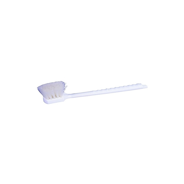 Plastic Block Utility Scrub Brush, 2 in Trim L, Nylon Fill, 20 in Pack of 12