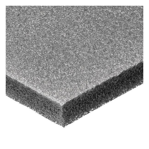 Foam Sheet, Closed Cell, 24 in W, 24 in L, 3/4 in Thick, Gray