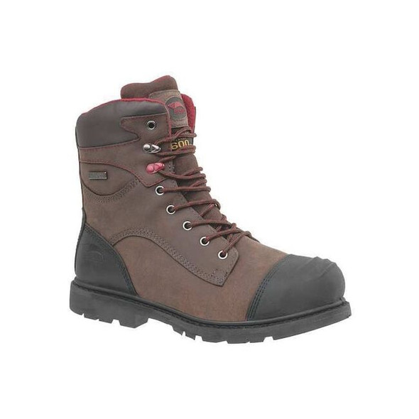 Men's 8-Inch Work Boot, 7, Composite Toe, 8 in H, Brown, A7573