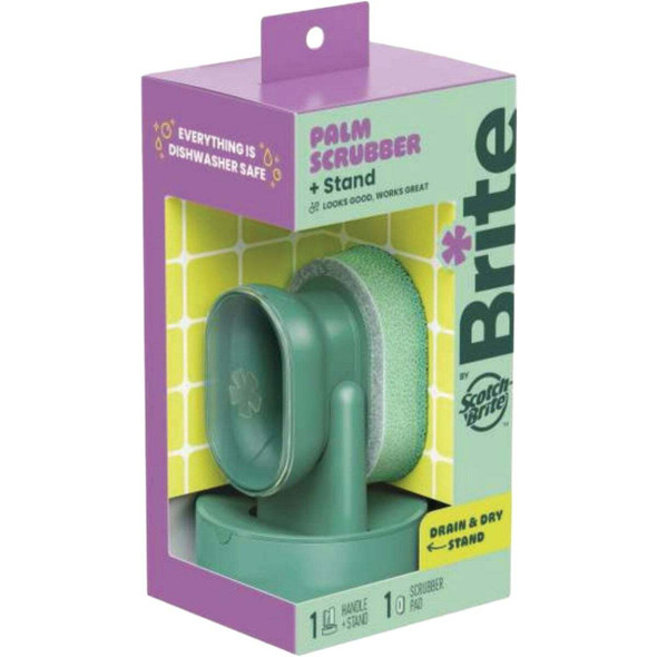 Brite by Scotch-Brite Palm Scrubber & Stand BRPS-3