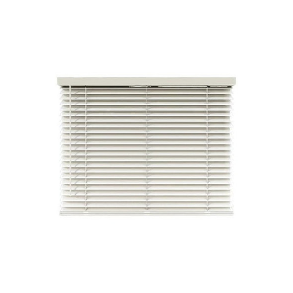 Keystone Fabrics Cordless Faux Wood Blind,White,36 in H FW-45x36