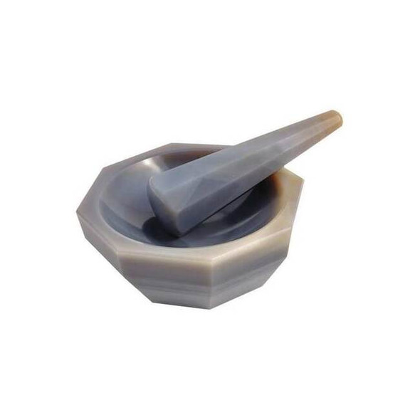 United Mortar/Pestle Set,Agate Stone,90 mL MPA040