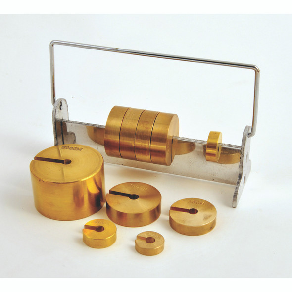 United Scientific Slotted Weight Set Of 10,With Rack WHST10