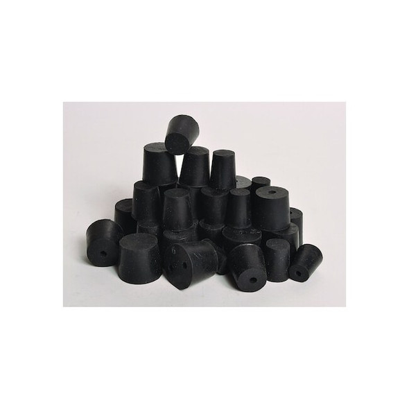 United Scientific Rubber Stoppers,1-Hole,#1,52/Pack RST1-H Pack of 2
