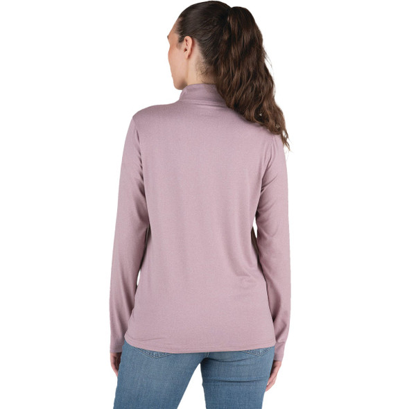 Berne Women's 2XL Heathered Elderberry Midweight UPF Quarter-Zip Shirt WSH14HELBR520 741690