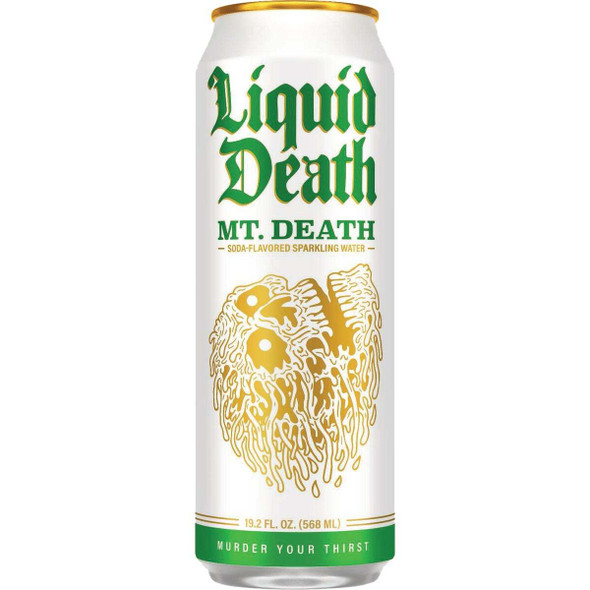 Liquid Death 19.2 Oz. Mt. Death Sparkling Water 1200886 Pack of 12