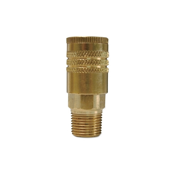 Air Chief ARO Speed Quick Connect Fittings, 1/4 in (NPT) M, Brass
