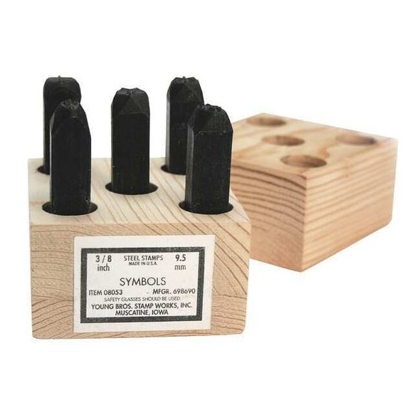 Young Bros Stamp Works Hand Stamp Kit, Symbol Set 09053
