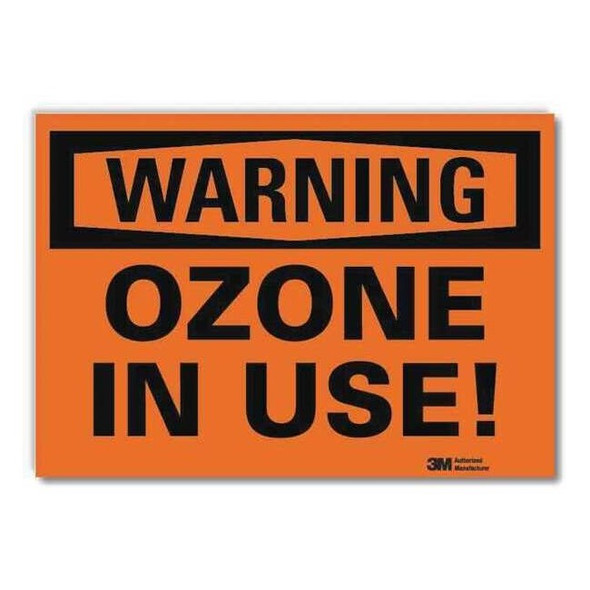 Warning Sign, 5 in H, 7 in W,Horizontal Rectangle, English, U6-1192-RD_7X5