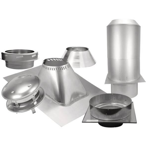 SELKIRK Sure-Temp 6 In. Stainless Steel Flat Ceiling Chimney Support Kit 206493