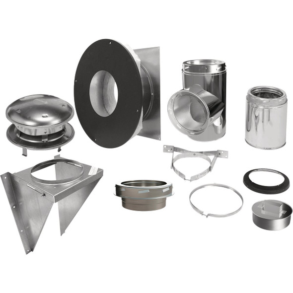 SELKIRK Sure-Temp 6 In. Stainless Steel Thru-The-Wall Chimney Support Kit 206495