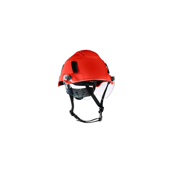 Jackson Safety XS2-550V Type 2+ Vented Safety Helmet with Flip-Up Visor 6-Pt. Su