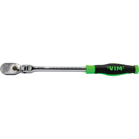 3/8'' DR. 12'' OAL. 90T FLEX HEAD RATCHET W/ COMFORT GRIP - USA MADE FRCG6USA