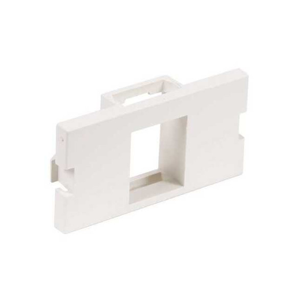 Hubbell iSTATION 1 Socket Keystone Faceplate Module - White