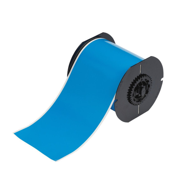 All Weather Permanent Adhesive Vinyl Label Tape for B30 Printers 4in Light Blue