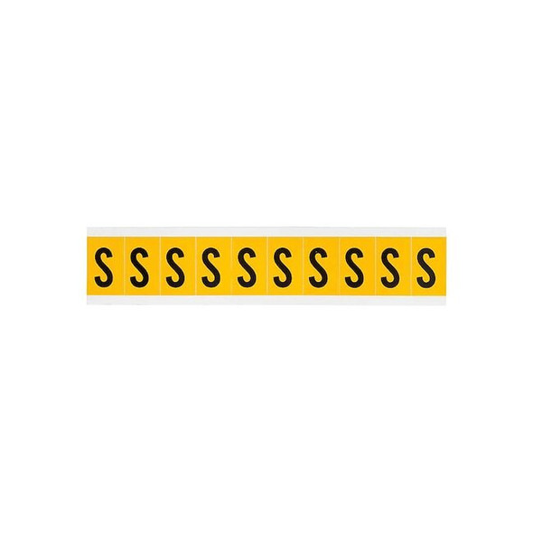 Brady LetterLabel,Vinyl,1-1/2inH,7/8inW 1530-S Pack of 2