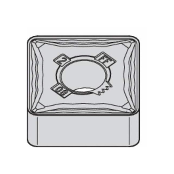 Widia Square Turning Insert, Square, 3, SNMG, 2, Carbide 4171046 Pack of 10