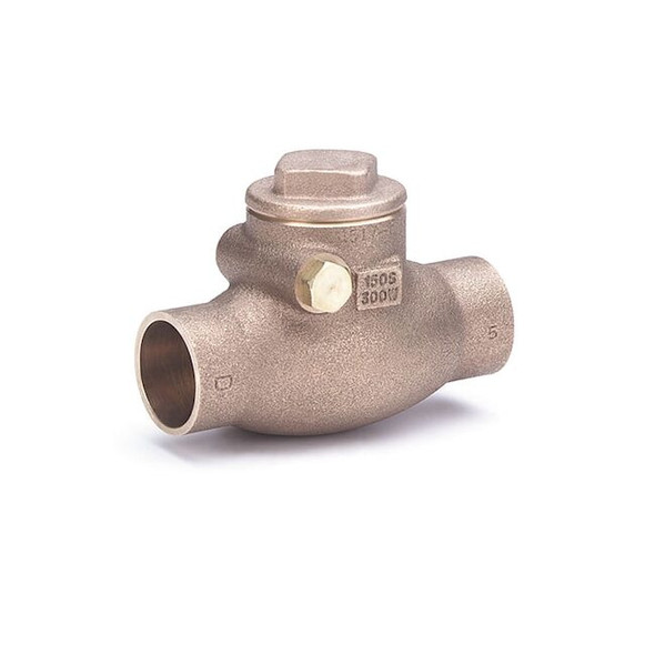 Milwaukee Valve 2" Solder Bronze Swing Check Valve 1509 2"