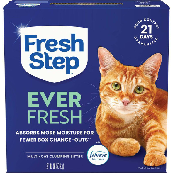 Fresh Step Ever Fresh 21 Lb. Multi Cat Clumping Litter with Febreze Freshness