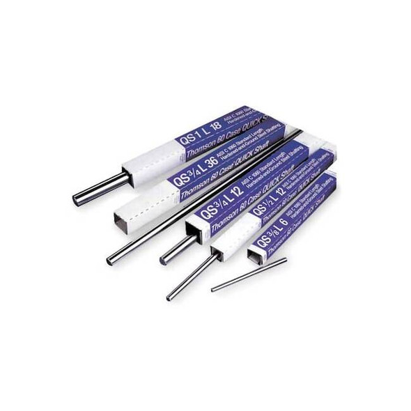 Thomson Linear Shaft,1/2 in D,Stainless Steel QSSS 1/2 L 12