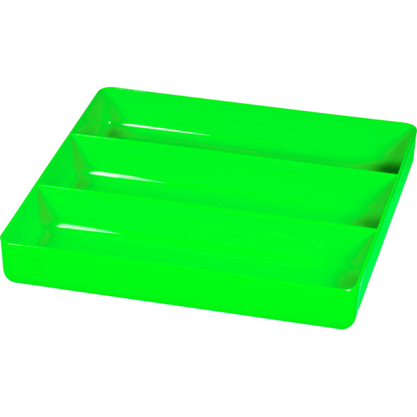 10•5" x 10•5" 3 compartment Organizer Tray - Green 5024