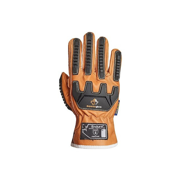 Superior Glove Leather Gloves,2XL,Goatskin,PR 378GKVSB-2XL