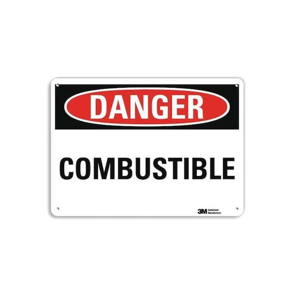 Lyle Danger Sign,4 Hole Mount,10in W x 7in H, U3-1181-RA_10X7 U3-1181-RA_10X7