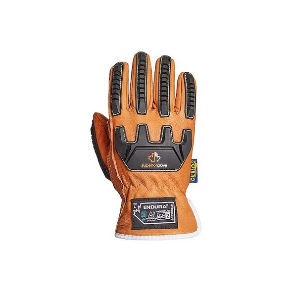 Coated Gloves, Cut Level A5 ,Orange Nylon ,Smooth ,XL 1 PR