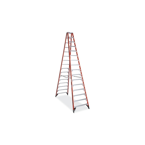 Twin Ladder, IAA, T7416, 16 ft L, 42.72 in W, 375 lb Load Capacity Per Side