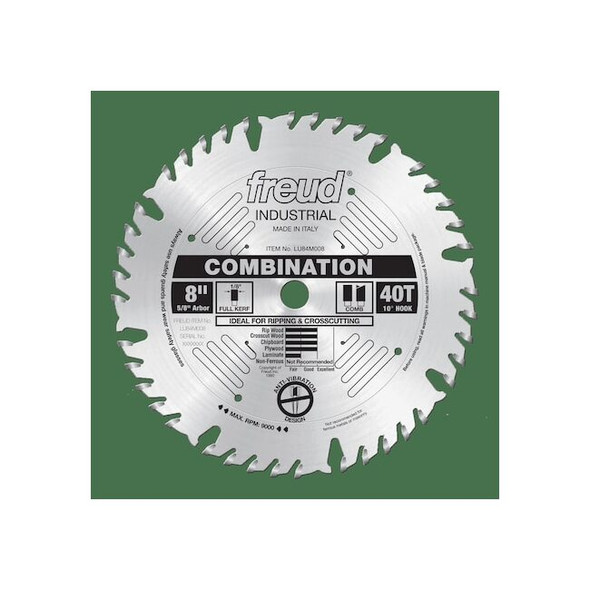 Freud CircularSawBlade,Carbide,Dia:8" LU84M008