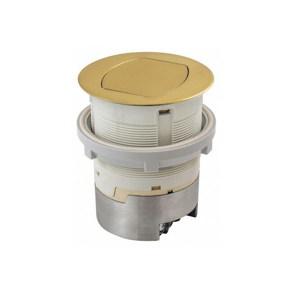 Straight Blade Receptacle, 5-15R, 15 A, 125V AC, 2 Pole, 3 Wire, Flush Mount
