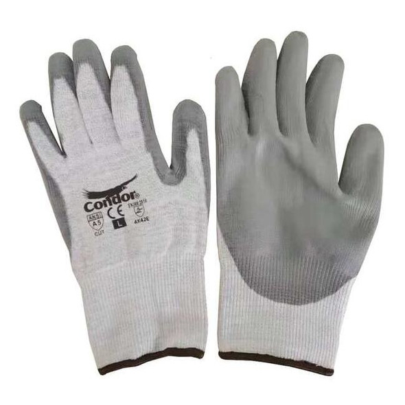 Cut-Resistant Gloves, Cut Level A5 ,Dipped ,Polyurethane ,Smooth ,S 1 PR