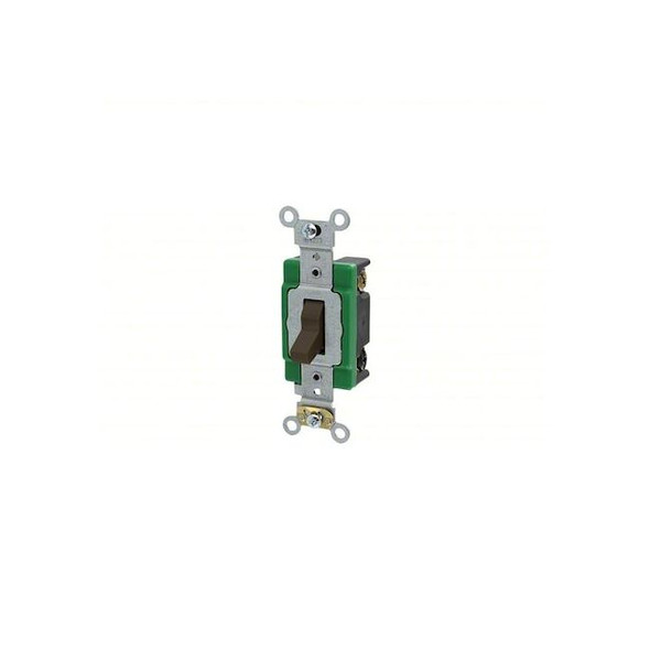 Leviton Wall Switch, 2 hp, Toggle, 30 A, Brown 3033-2L