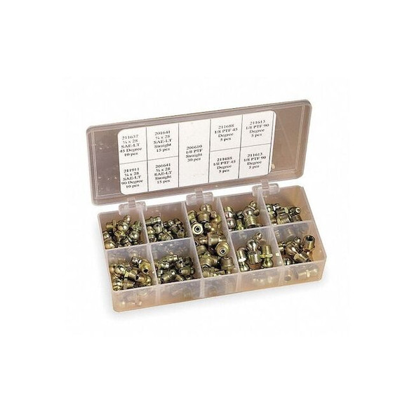 Gf&d Systems Fitting Kit, Grease, 100 Pc 5JJ02 Pack of 2