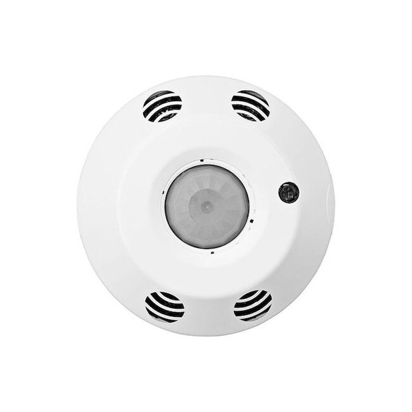 Ceiling Mount Sensor, Occupancy, Vacancy, Wireless, White, 1,000 sq ft, LED