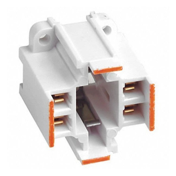 Leviton Lampholder,75 W,White,4-Pin (G24q-3) 26725-413 Pack of 5