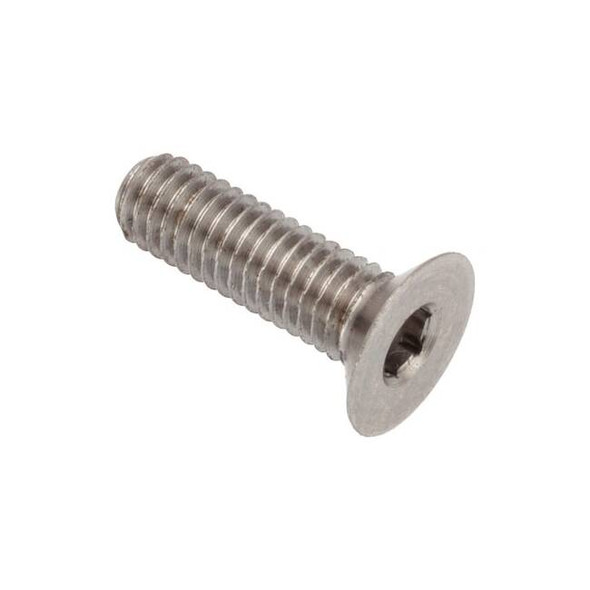 M3-0.50 Socket Head Cap Screw, Flat, Plain 316 Stainless Steel, 10 mm Length