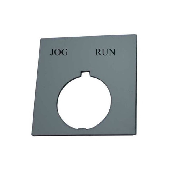 Eaton LegendPlate,JogRun,Wht/Blk,Rectangular HT8SP41