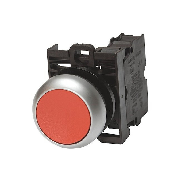 Eaton Illuminated Push Button, 22.5 mm, 1NC, Red M22-DL-R-K01-R
