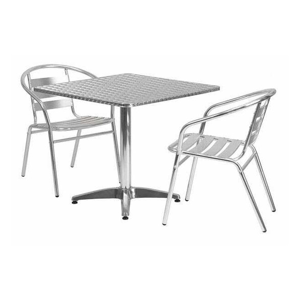 Flash Furniture TLH-ALUM-32SQ-017BCHR2-GG